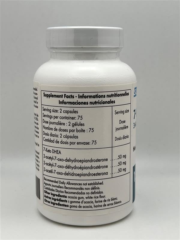 Supersmart - 7-Keto DHEA Supplement 25 mg - Natural DHEA Metabolite | Non-GMO & Gluten Free - 150 Vegetarian Capsules - Image 8