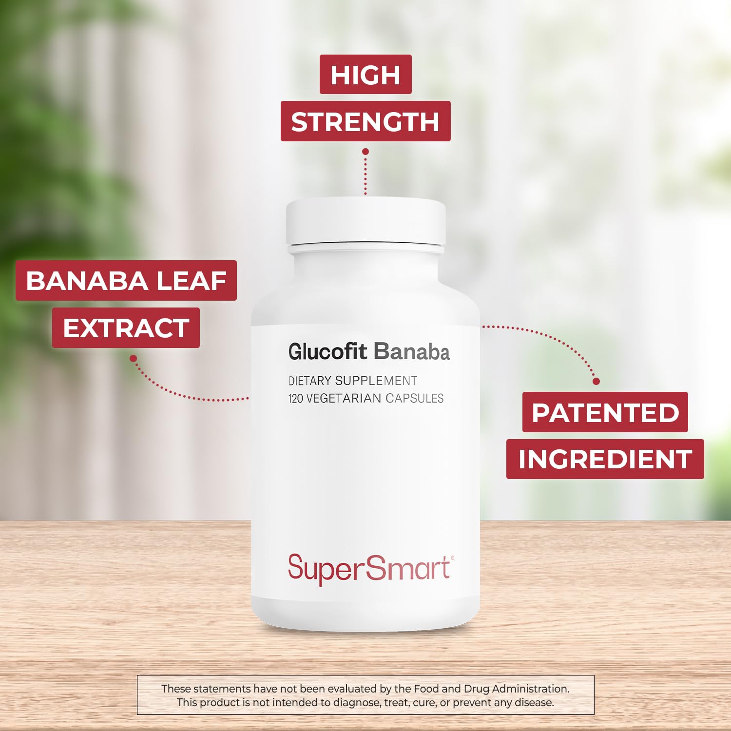 Supersmart - Glucofit 5.3mg per Day (Patented & High Strength) - 18% Corosolic Acid Banaba Leaf Extract Supplement | Non-GMO & Gluten Free - 100 Softgels - Image 3