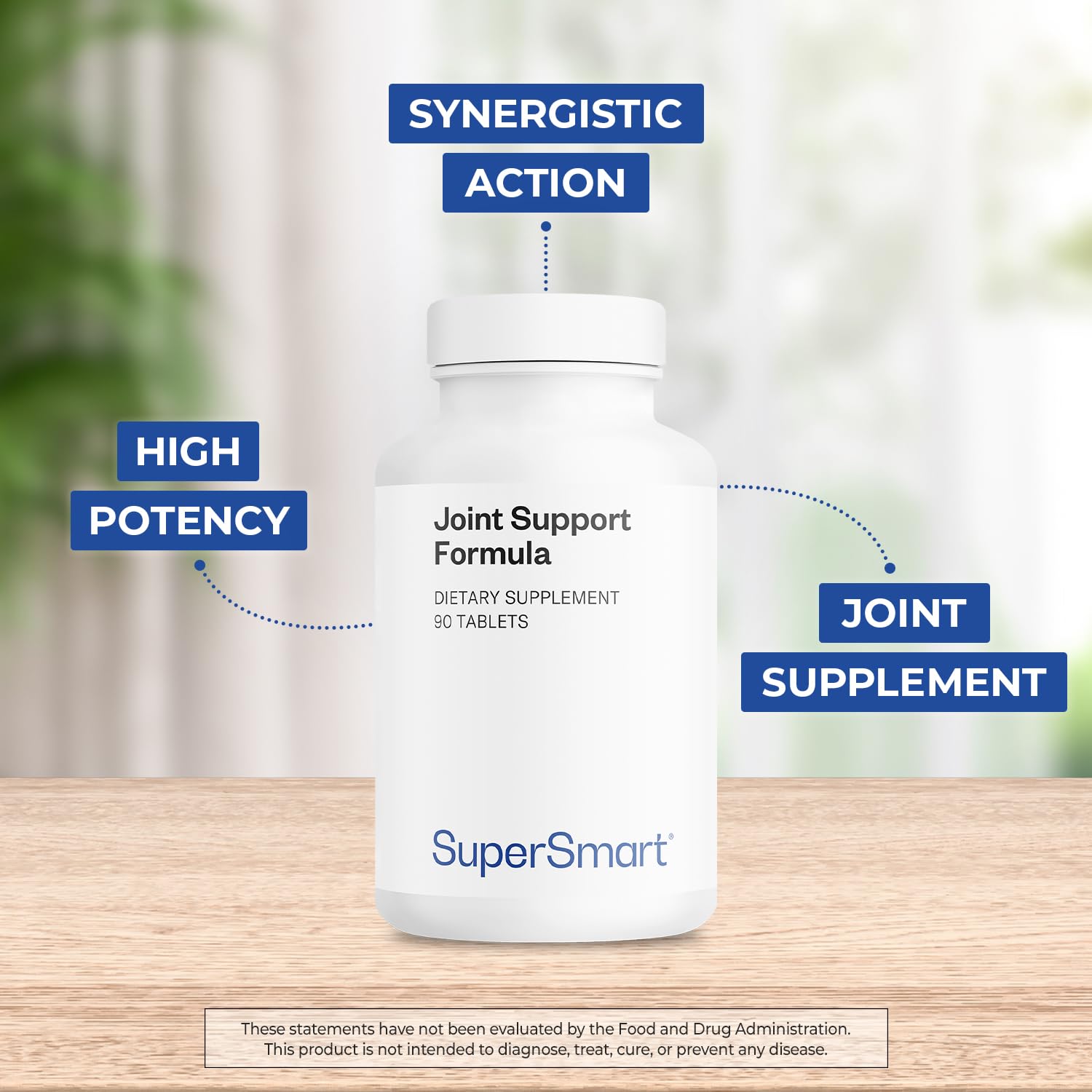 Supersmart - Joint Support Formula - with Glucosamine, Chondroitin, Hyaluronic Acid & MSM | Non-GMO & Gluten Free - 90 Tablets - Image 3