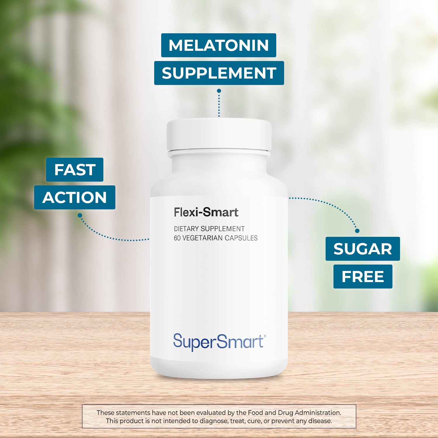 Supersmart Melatonin 2.5mg (Ultra Fast Acting) - Natural Melatonin Fast Dissolve Supplement | Natural Mint Flavor | Non-GMO - Sugar & Gluten Free - 60 Sublingual Tablets - Image 3