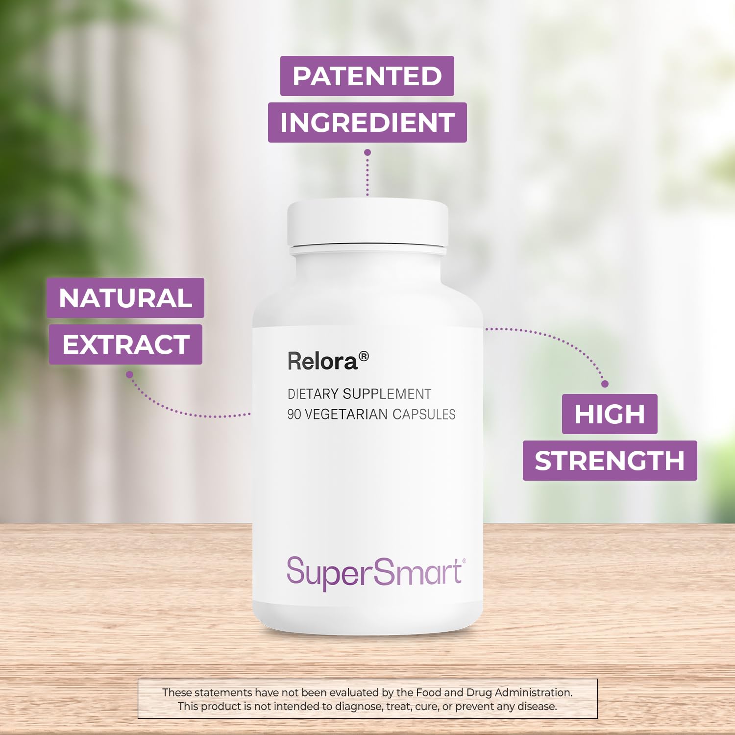 SuperSmart Relora 750mg per Day - Magnolia Officinalis & Phellodendron Amurense Extract Supplement | Non-GMO & Gluten Free - 90 Vegetarian Capsules - Image 4